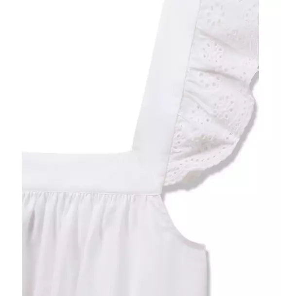 Women's Twill Clara Nightgown in White