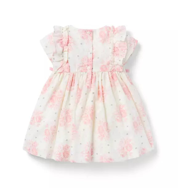 Baby Floral Pintuck Dress