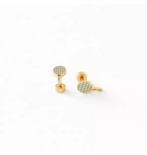 Tennis Racquet Stud Earring