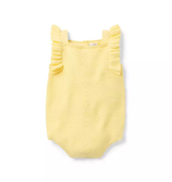 Baby Pointelle Ruffle Romper