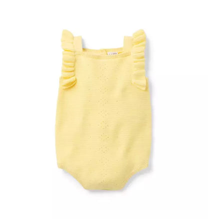 Baby Pointelle Ruffle Romper