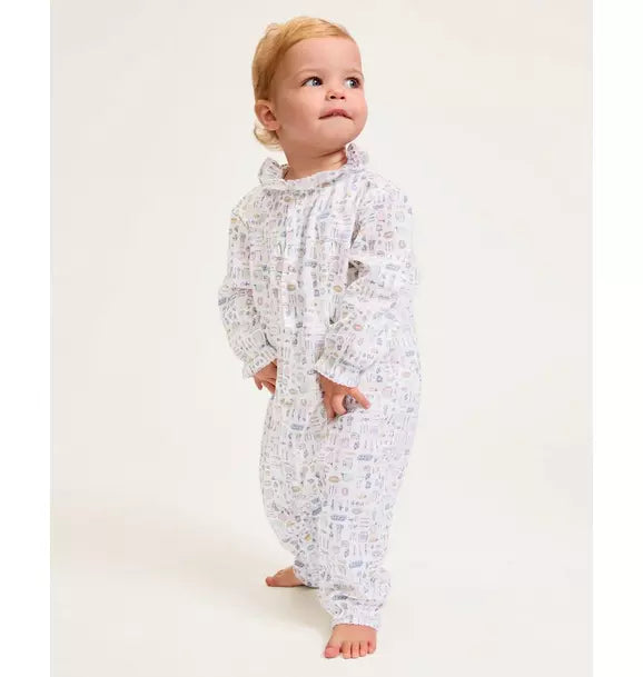 Baby's Twill Madeline Romper in Baking Spirits Bright