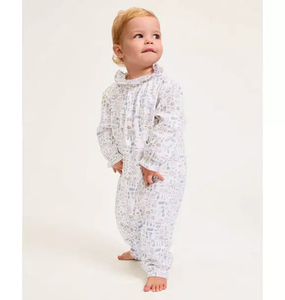 Baby's Twill Madeline Romper in Baking Spirits Bright
