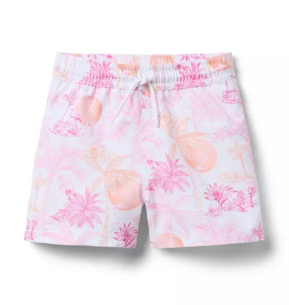 Serena Williams x Janie and Jack Toile Tour Recycled Swim Trunk