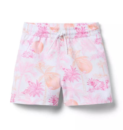 Serena Williams x Janie and Jack Toile Tour Recycled Swim Trunk