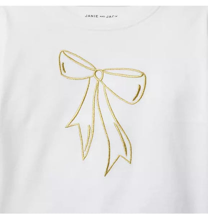 Embroidered Bow Top