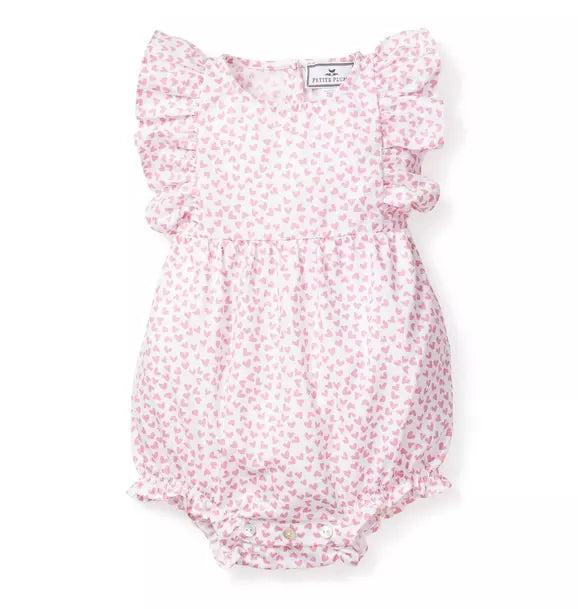 Infants Ruffled Romper in Sweethearts