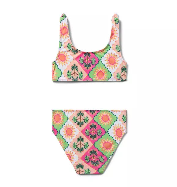 Recycled Palm Tile 2-Piece Swimsuit