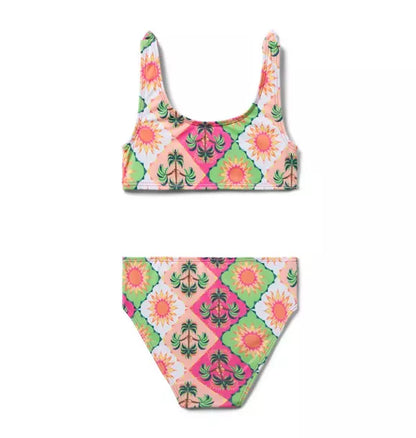 Recycled Palm Tile 2-Piece Swimsuit