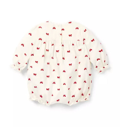 Baby Bow Corduroy Romper