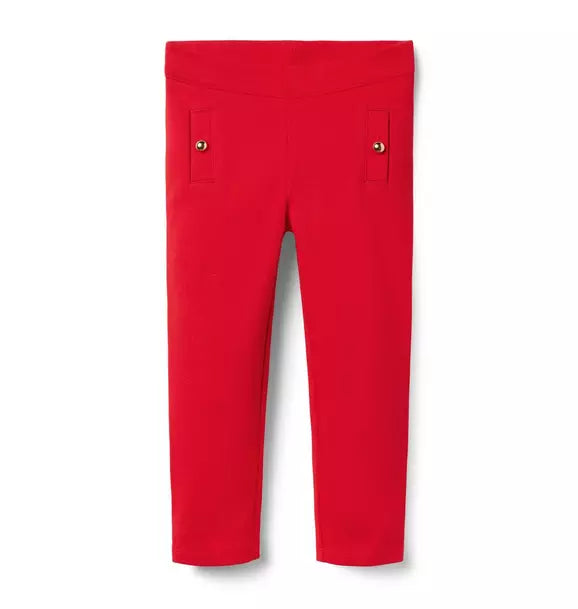 Button Cuff Ponte Pant