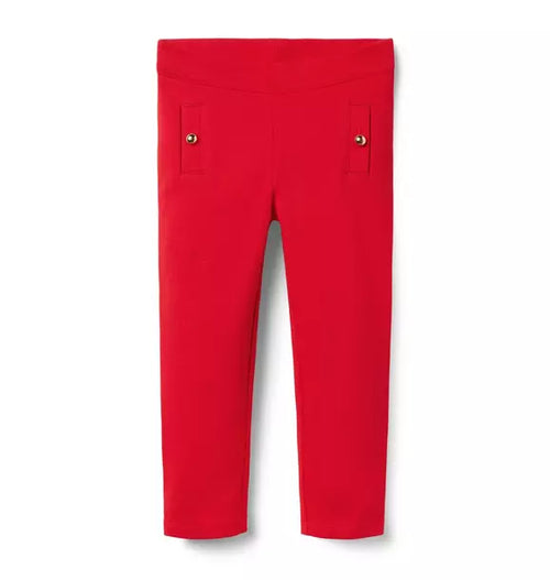 Button Cuff Ponte Pant