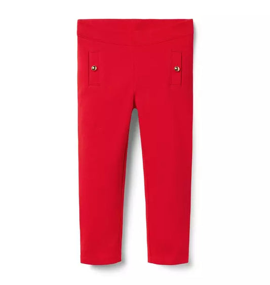 Button Cuff Ponte Pant