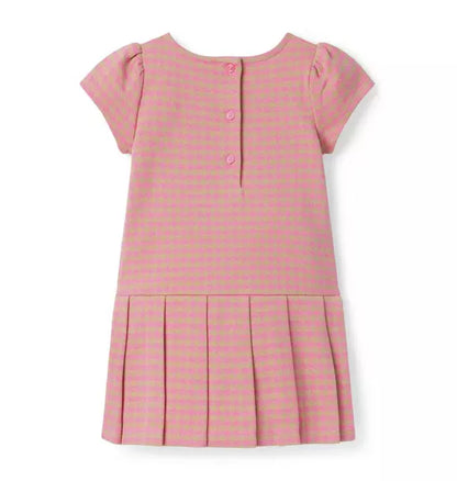 The Houndstooth Pleated Dress