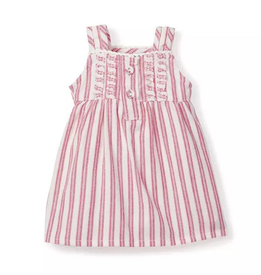 Doll Twill Nightgown in Antique Red Ticking