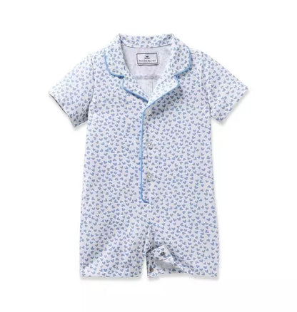 Infants Classic Romper in Bluehearts