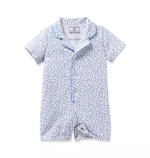 Infants Classic Romper in Bluehearts