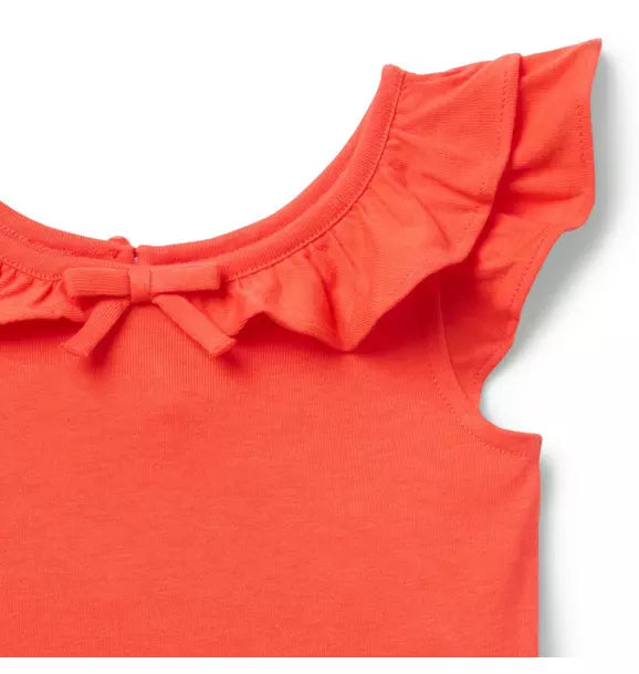 Flutter Sleeve Bow Top