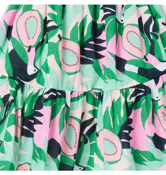 Toucan Ruffle Dress