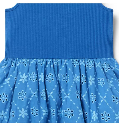 Eyelet Bubble Hem Dress