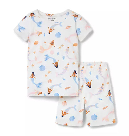 Good Night Short Pajama In Mermaid