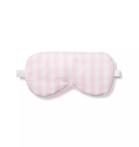 Adult Pink Gingham Eye Mask