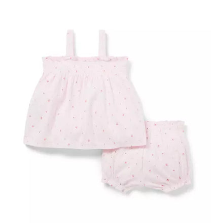 Baby Floral Pointelle Matching Set