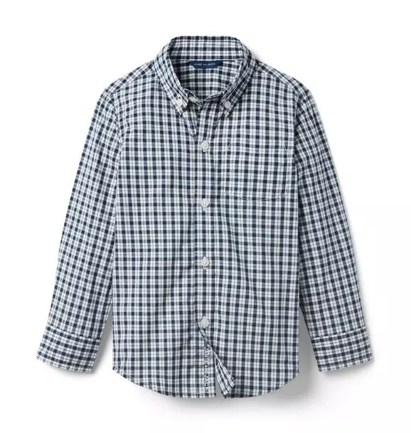 Plaid Poplin Shirt
