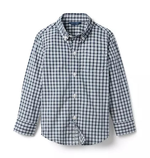 Plaid Poplin Shirt