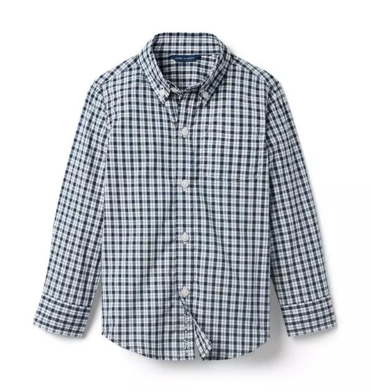 Plaid Poplin Shirt