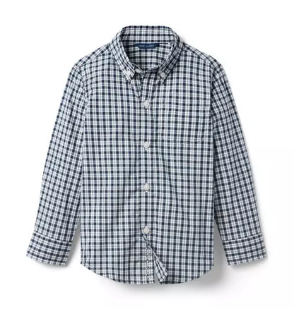 Plaid Poplin Shirt