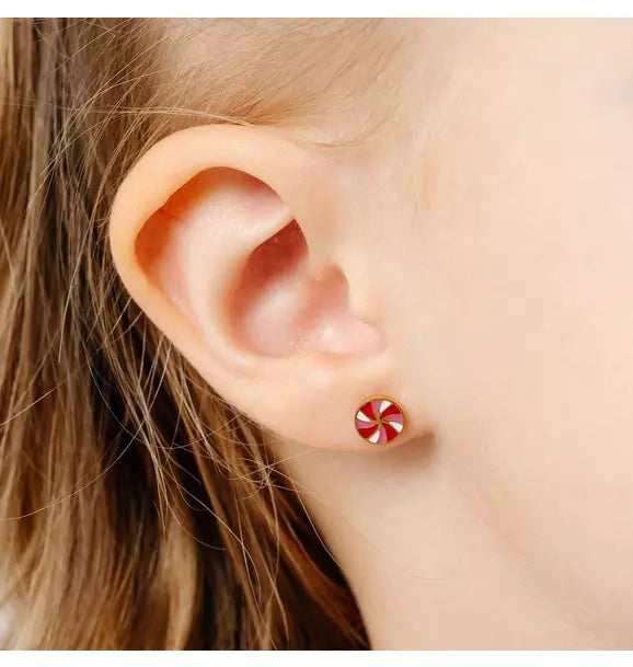 Peppermint Stud Earrings