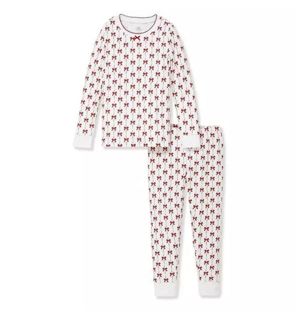 Girls Pima Snug Fit Pajama in Blissful Bows