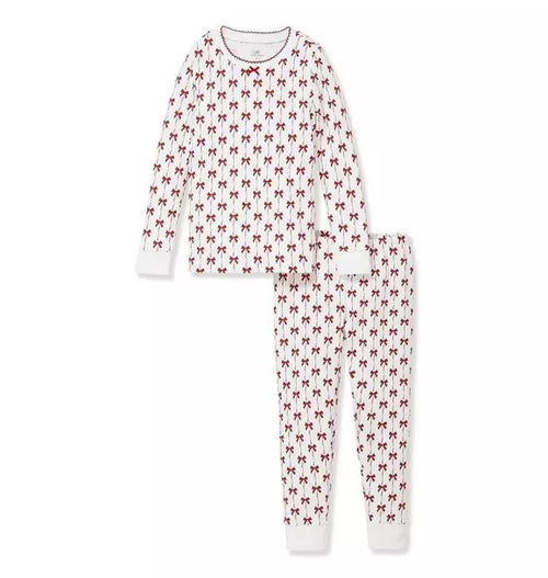 Girls Pima Snug Fit Pajama in Blissful Bows