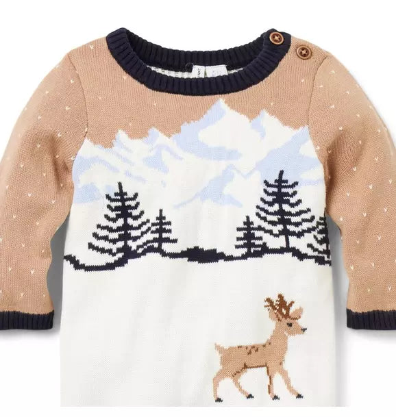 Baby Deer Sweater One-Piece