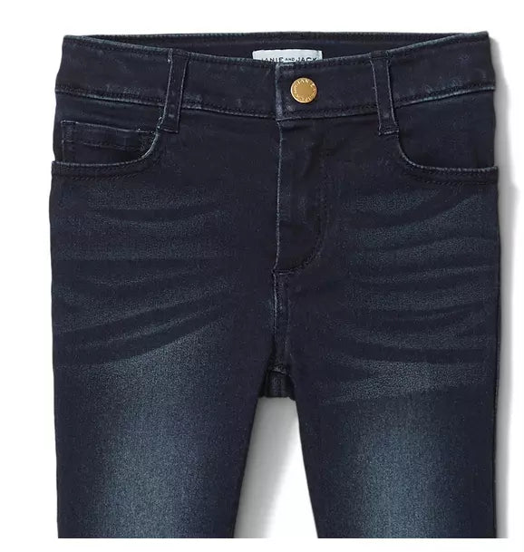 Skinny Jean In Night Sky Wash