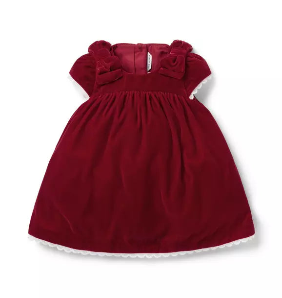 The Holiday Velvet Baby Dress