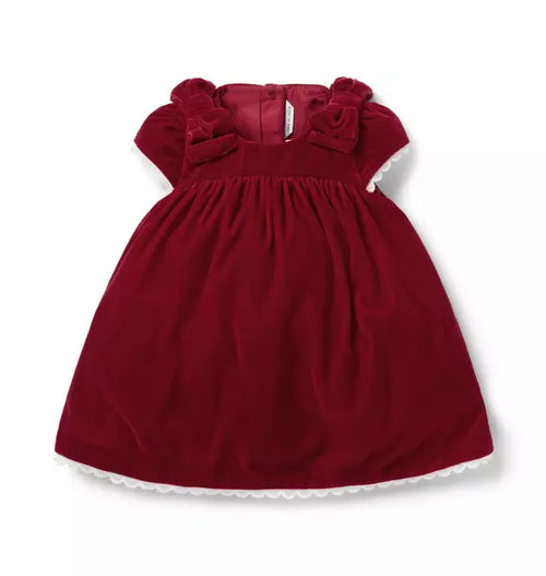 The Holiday Velvet Baby Dress