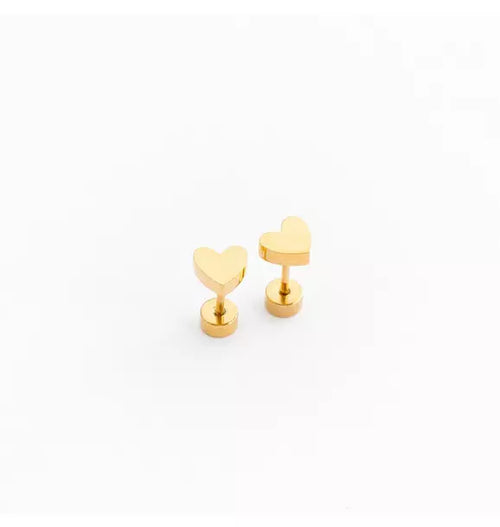 Heart Stud Earrings