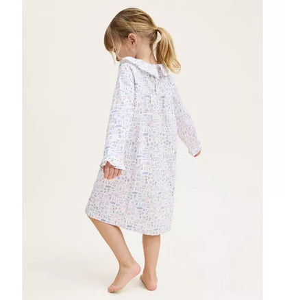 Kid's Twill Scarlett Nightgown in Baking Spirits Bright