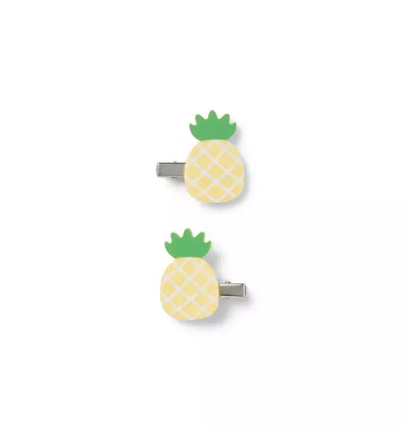 Pineapple Barrette Set