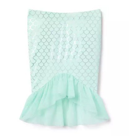 Recycled Mermaid Tail Skirt Cover-Up
