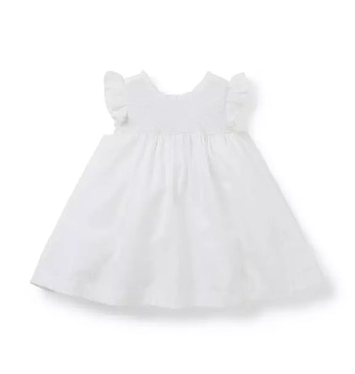 Baby Smocked Sateen Dress
