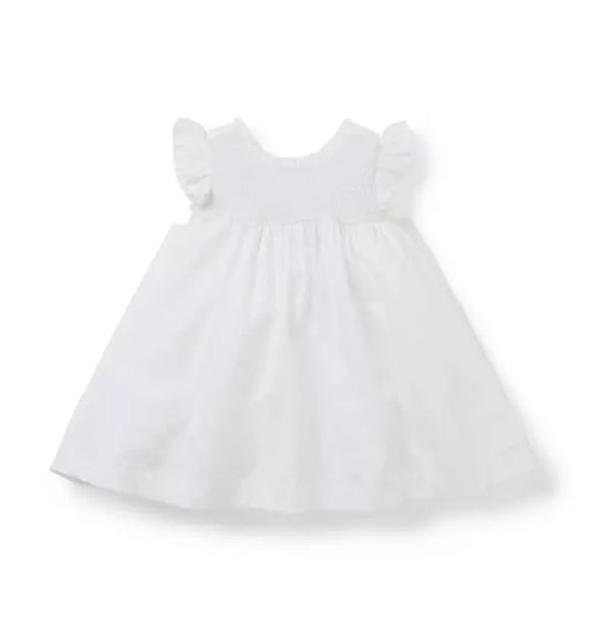 Baby Smocked Sateen Dress