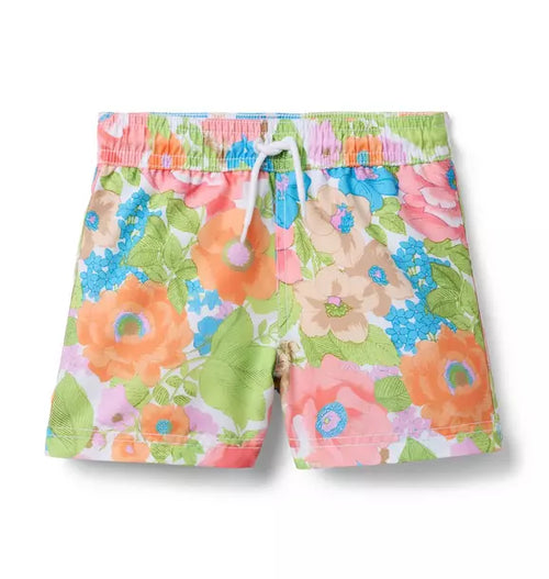 Recycled Floral Swim Trunk