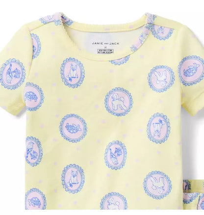 Good Night Short Pajama In Animal Portrait