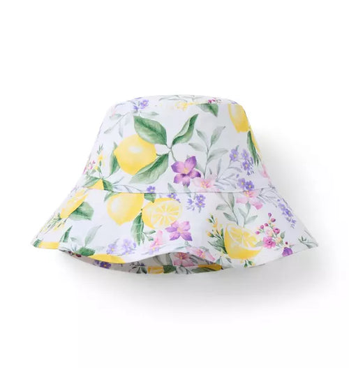 Lemon Floral Bucket Hat