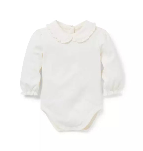 Baby Ruffle Trim Collar Bodysuit