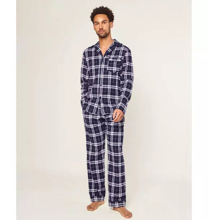 Men's Brushed Twill Pajama in Oxford Tartan