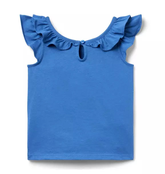 Flutter Sleeve Bow Top